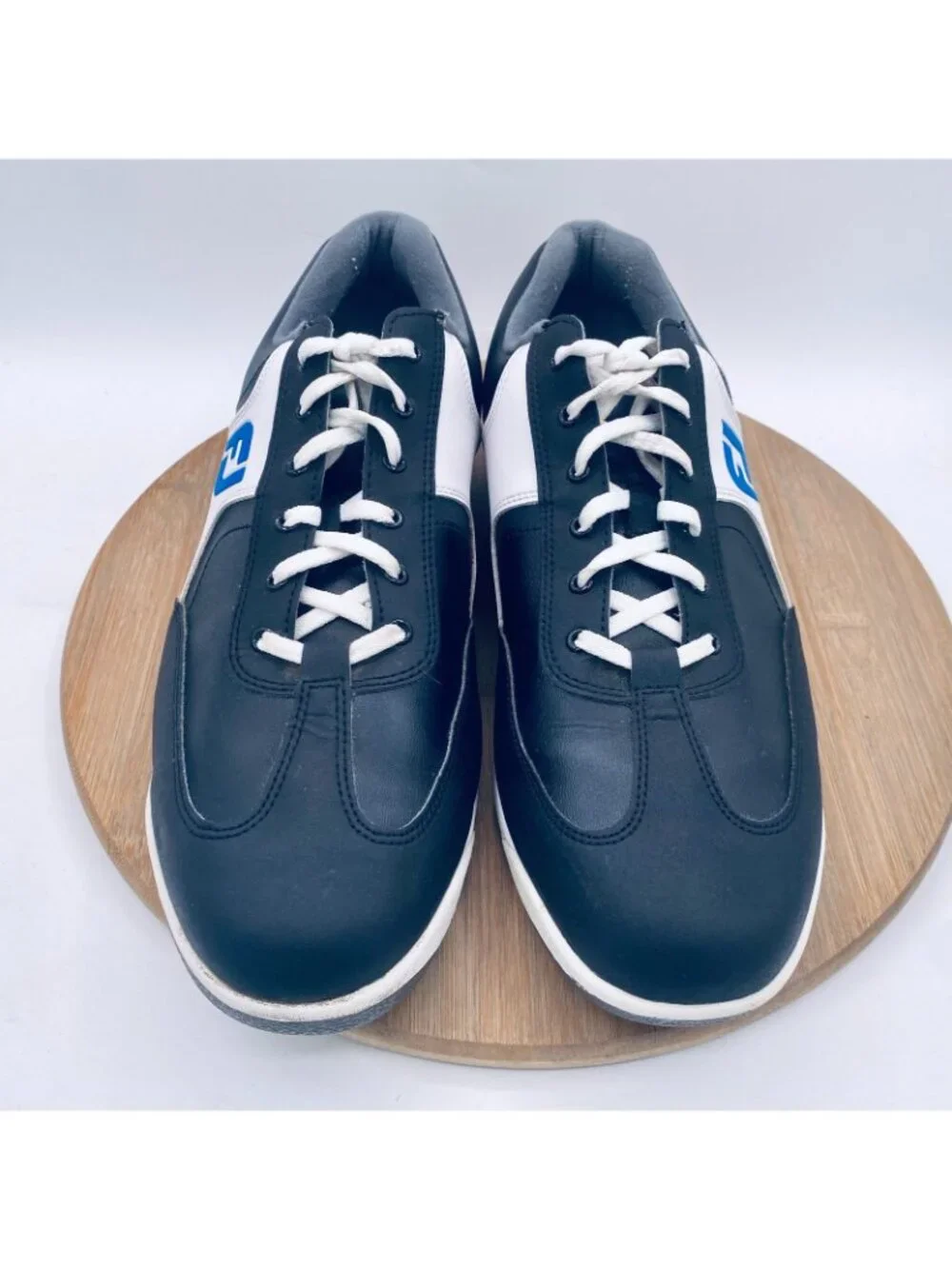 Footjoy Golf Shoes Mens 11 Black Leather GreenJoys Spikeless Sporty Sneakers